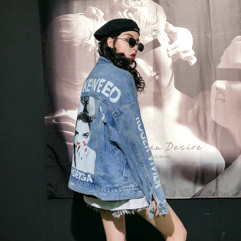 Smokeweed Loose Oversized Denim Jacket