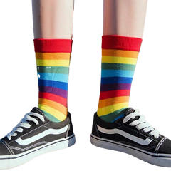 Stripe Rainbow Candy Color Socks