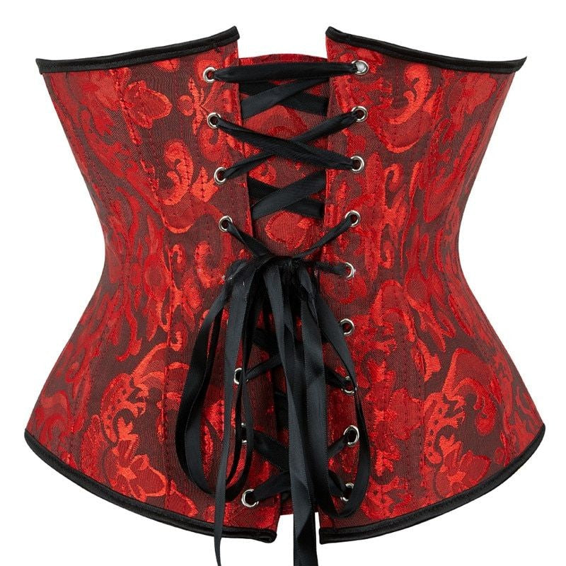 Under bust Floral Gothic Corset