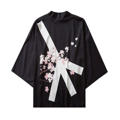 Anti-War Japanese Style 3/4 Sleeve Kimono