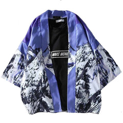 Asian Style Kimono Cap Sleeve Shirt