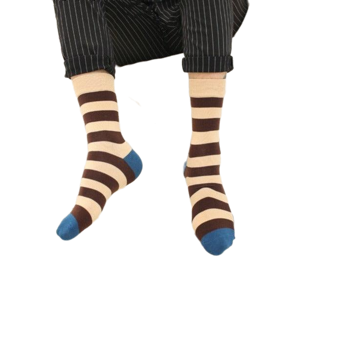 Striped Thigh high long Sock