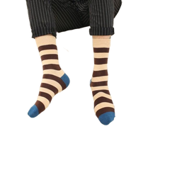 Striped Thigh high long Sock