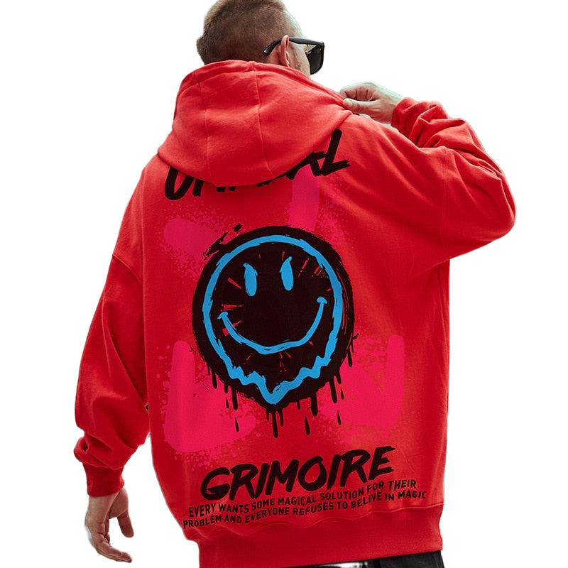 Unreal Smiley Face Oversize Hoodie