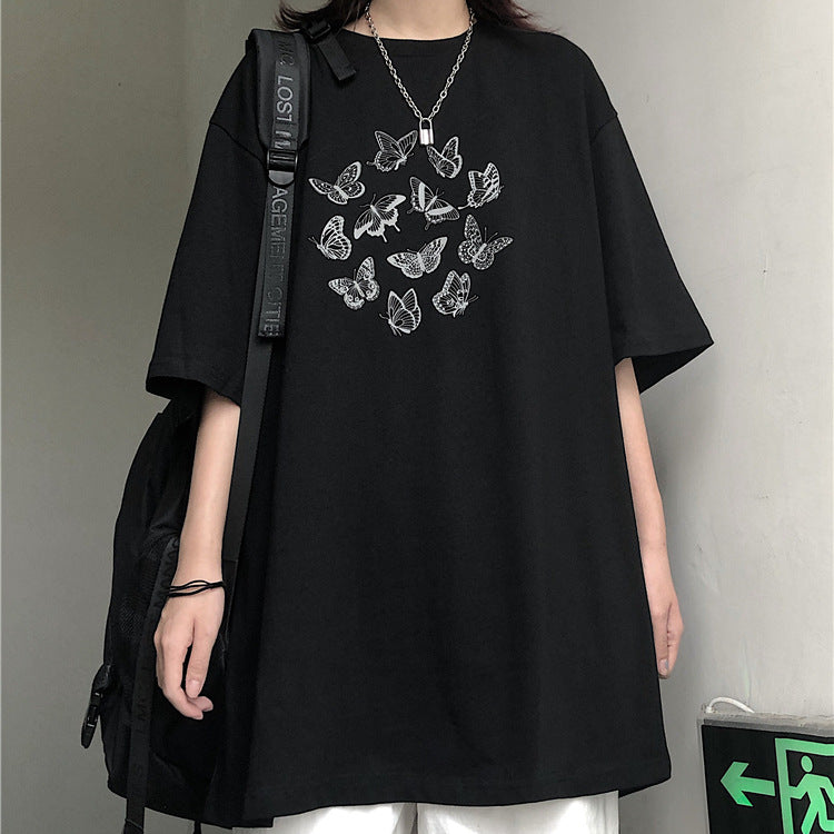 White Butterfly Oversize T-shirt