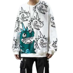 Cartoon Dinosaur Aesthetic Sweatshirt