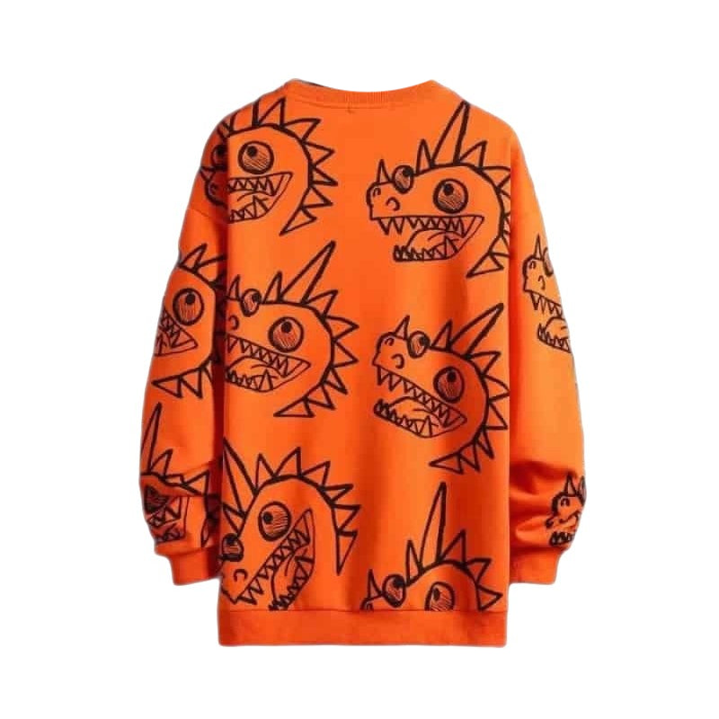 Cartoon Dinosaur Aesthetic Sweatshirt