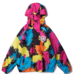 Us Color Paint Hooded Jacket