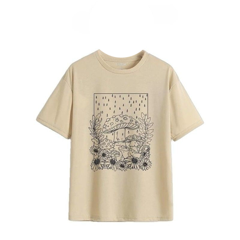 Mushroom, Frog &  Floral Vintage T-Shirt