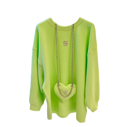 Cute Mesh heart bag Sweatshirt