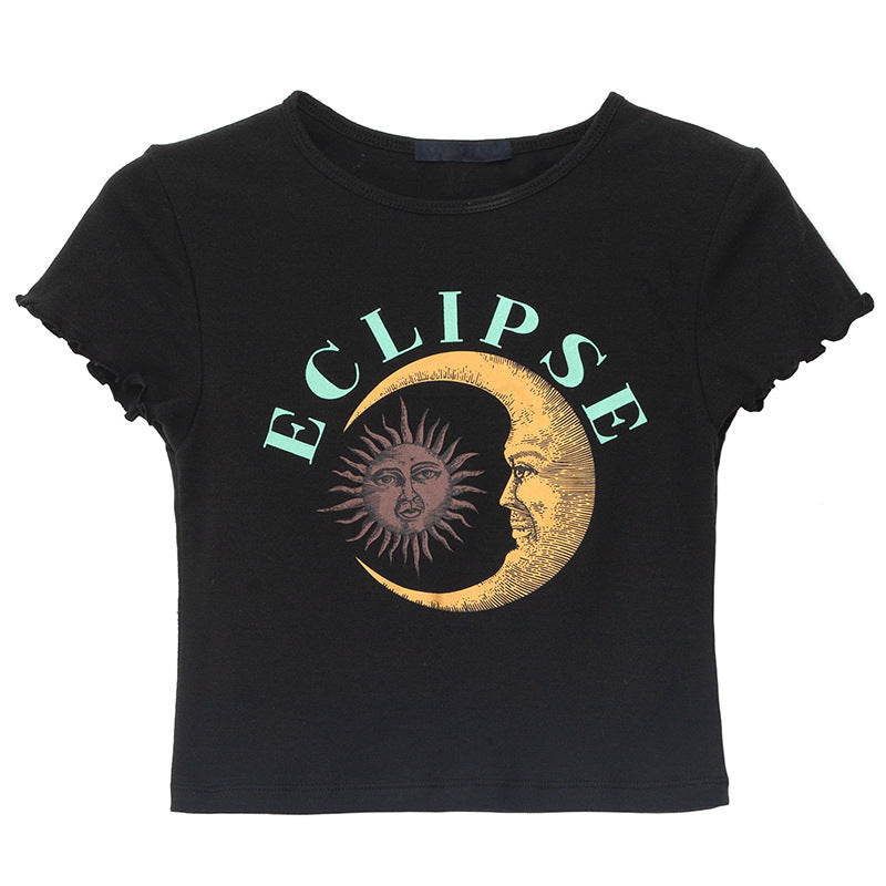 Eclipse Short-Sleeved Crop Top