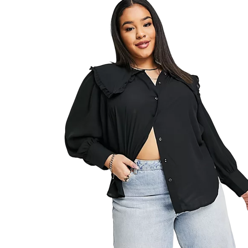 Plus Size Chiffon Shirt