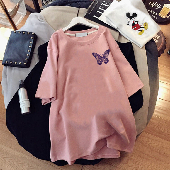 Purple Butterfly Oversize T-shirt