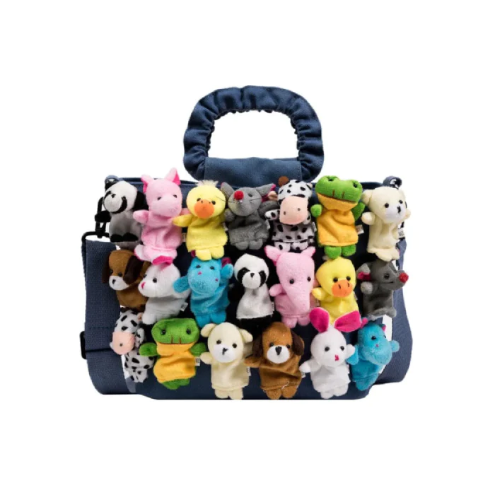 Denim Bucket Cartoon Toy Decoration Handbag