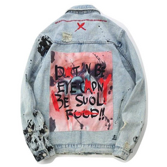 Graffiti Wall Denim Jacket