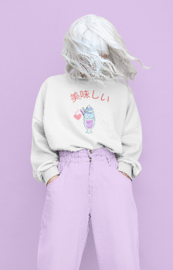 Kawaii Ice Cream Crewneck Sweatshirt