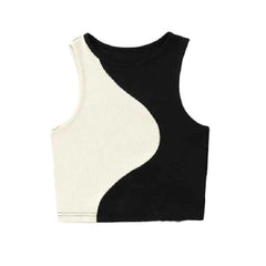 Divided Color Tank Top