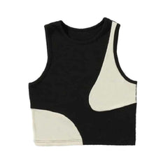Divided Color Tank Top