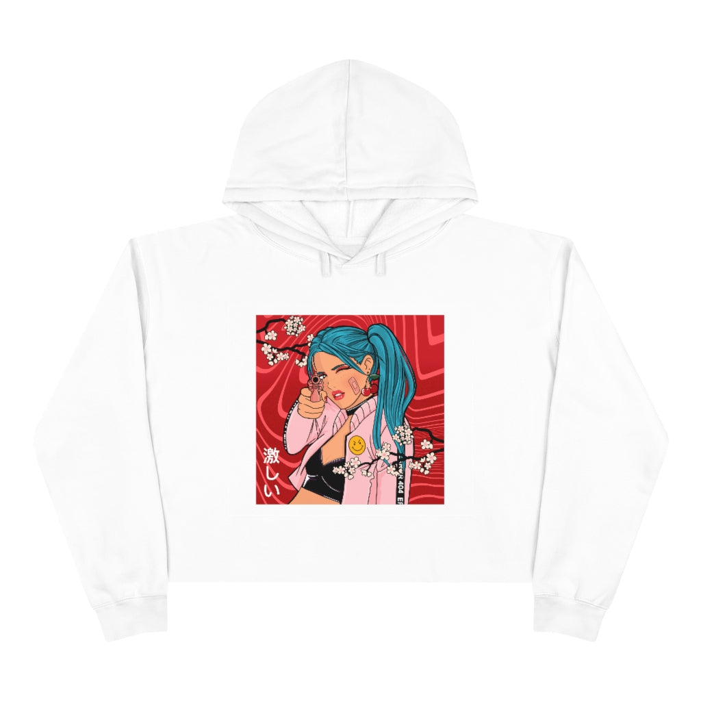 Danger girl Anime Crop Hoodie