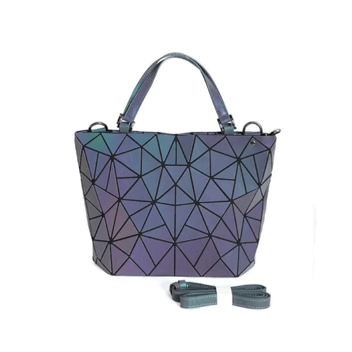 Geometric Luminous Purse And Handbag