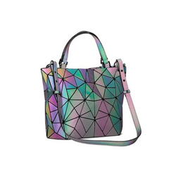 Geometric Luminous Purse And Handbag