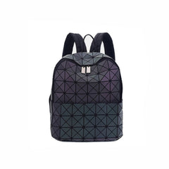 Geometric Luminous Rhomboid Backpack