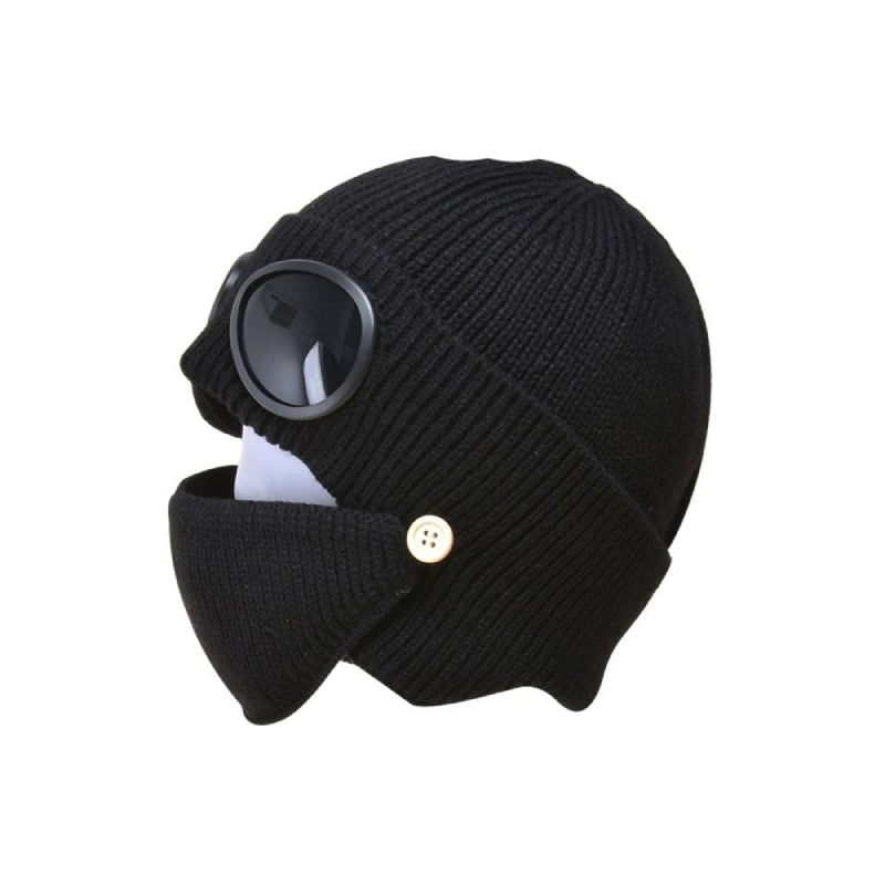 Goggles & Mask Wool Knitted Beanie