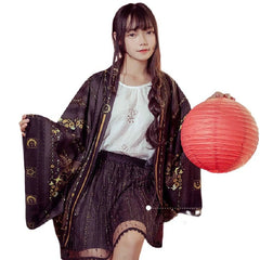 Gothic Boho Japanese Kimono