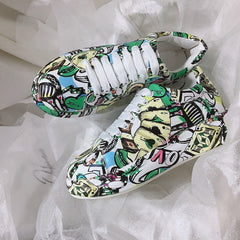 Graffiti Soft Platform Sneakers