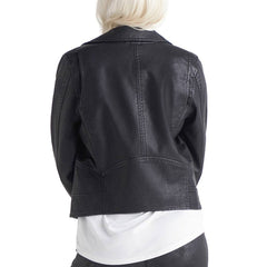 Slim-Fitting Biker Jacket