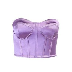 Satin Off Shoulder Corset