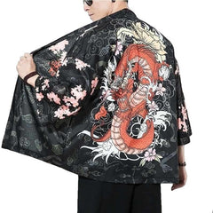 Japanese Dragon Sakuras Kimono