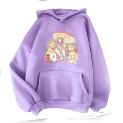 Kawaii Girl Dog Hoodie