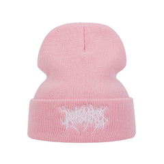 Knitted Soft Winter Warm Embroidered Beanies