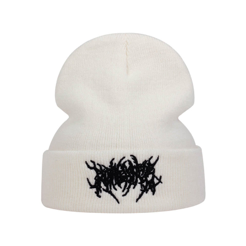 Knitted Soft Winter Warm Embroidered Beanies