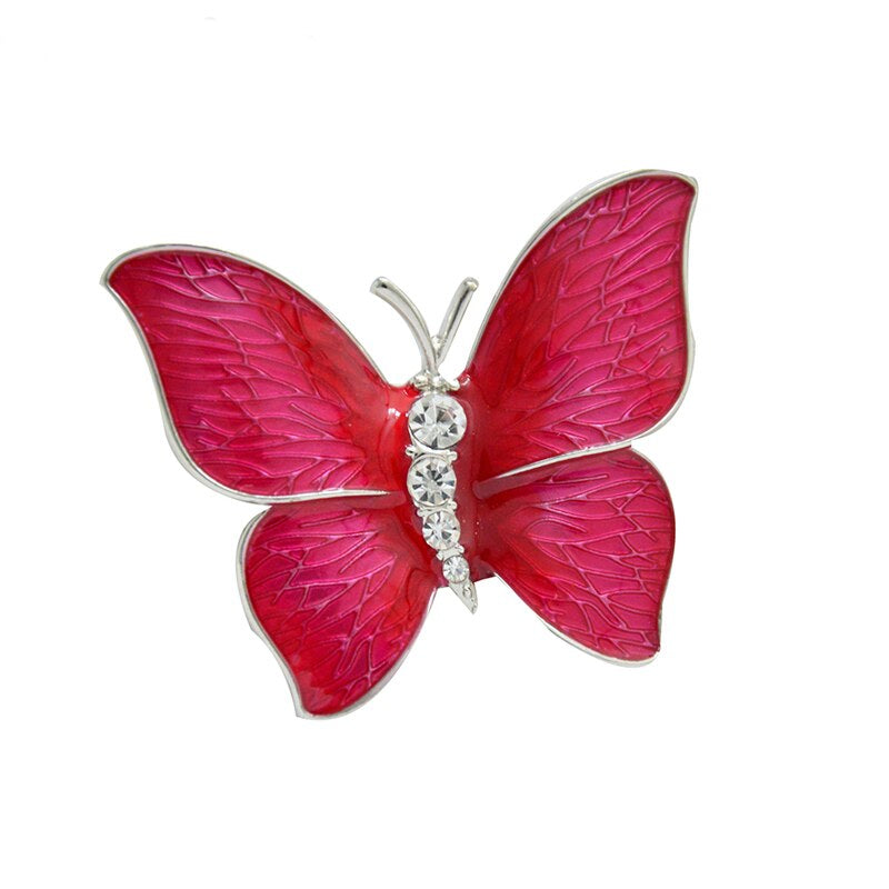 Colorful Butterfly Crystal Rhinestone Pin