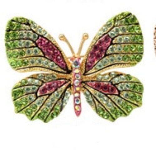 Colorful Butterfly Crystal Rhinestone Pin