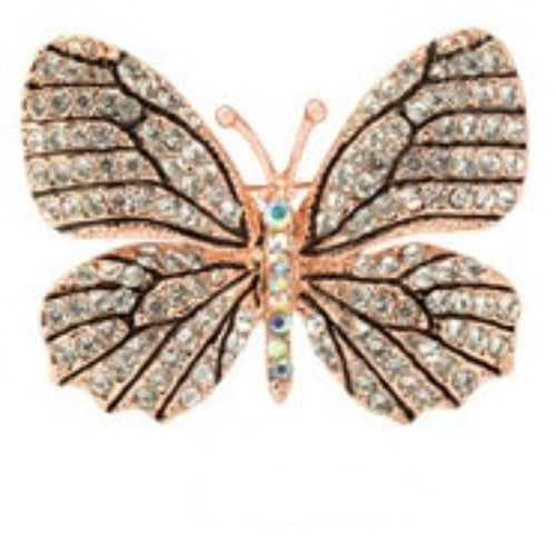 Colorful Butterfly Crystal Rhinestone Pin