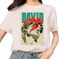 Michelangelo Art Vaporwave T-shirt