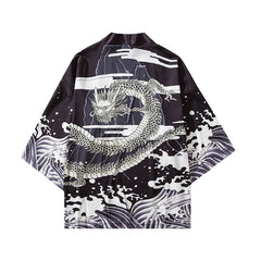 Millennial Dragon 3/4 Sleeve Kimono