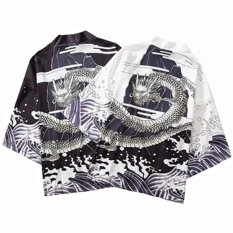 Millennial Dragon 3/4 Sleeve Kimono