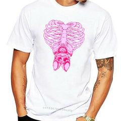 Witchy Pastel Goth Cute Bat & Ribcage T-Shirt