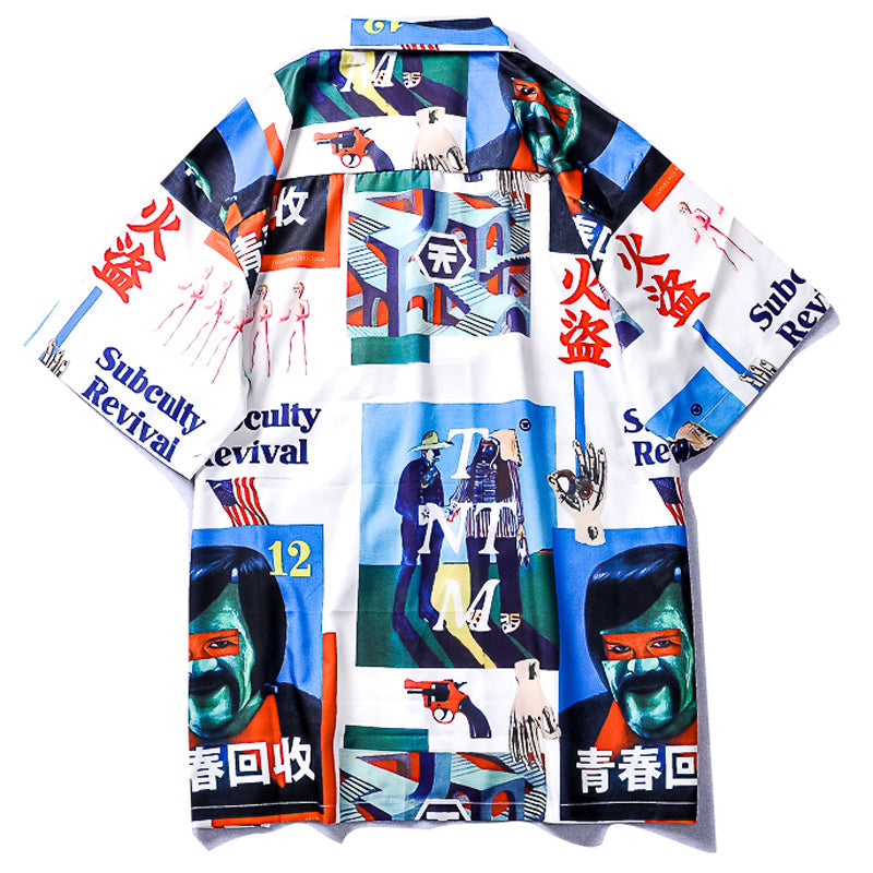 火盗 Japanese Buttons Shirt