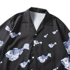 Waves and Fishes Shirt