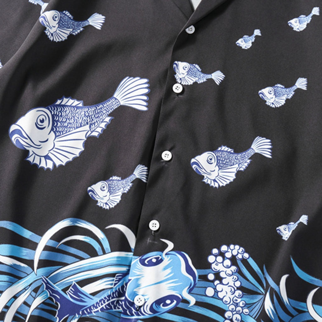 Waves and Fishes Shirt