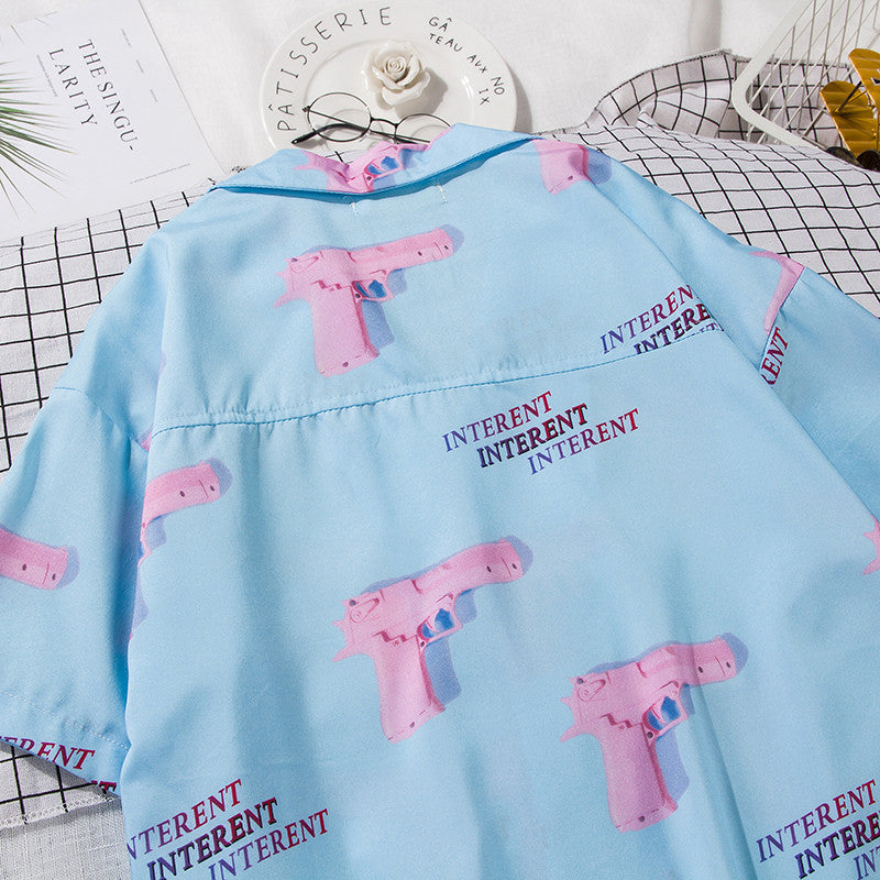 Aesthetic Pink Pistol Shirt