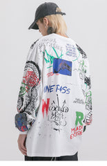 Graffiti Harajuku Sweatshirt Oversized