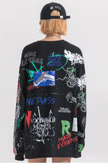 Graffiti Harajuku Sweatshirt Oversized