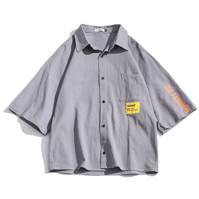 JGE Button Short Sleeve Shirt