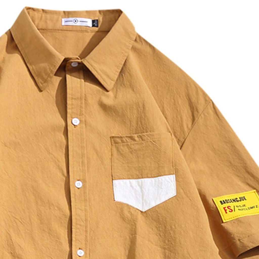 JGE Button Short Sleeve Shirt